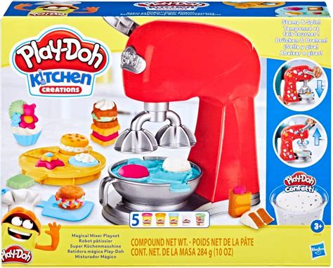 Create your own magical creations with the Play Doh Magical Mixer Playset